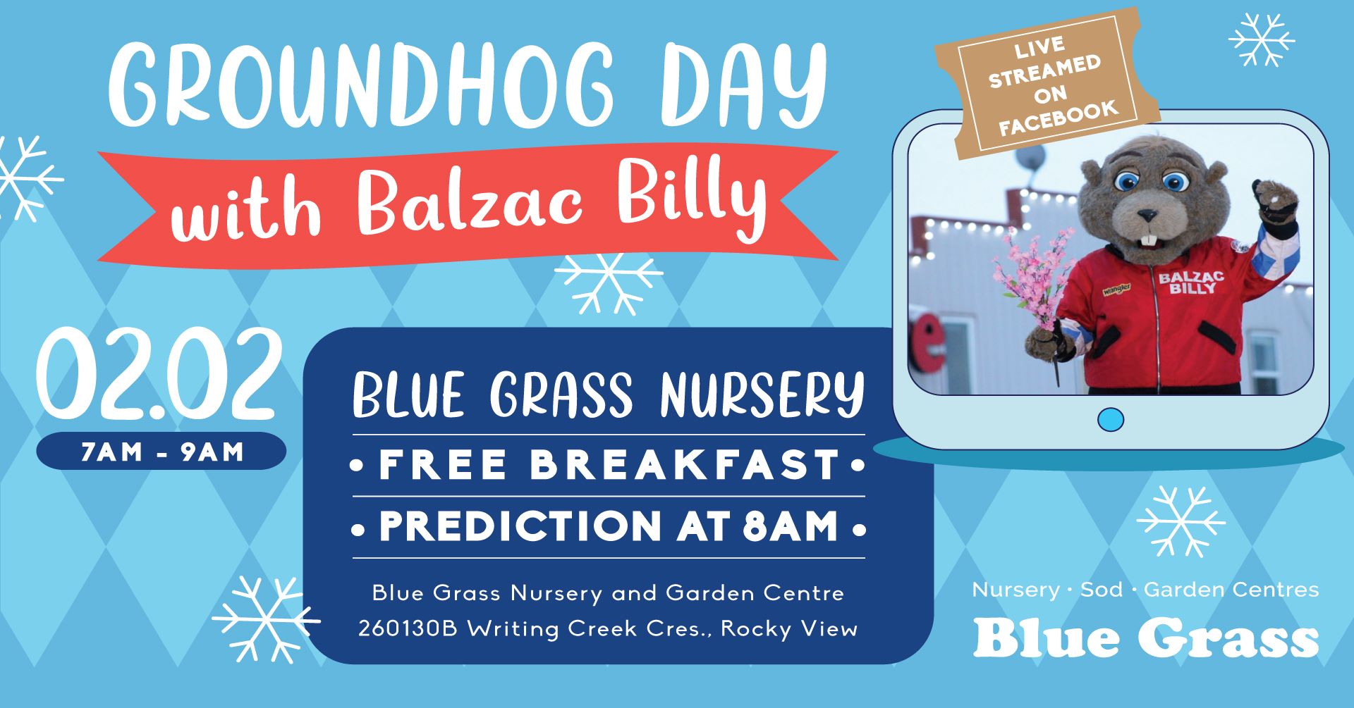 Groundhog Day 2024 with Balzac Billy airdrielife magazine
